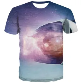 Galaxy T shirts Men Dizziness Tshirt Anime Colorful T-shirts 3d Psychedelic Shirt Print