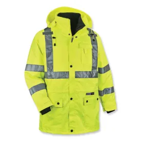 Glowear 8385 Class 3 Hi-vis 4-in-1 Jacket, Large, Lime, Ships In 1-3 Business Days