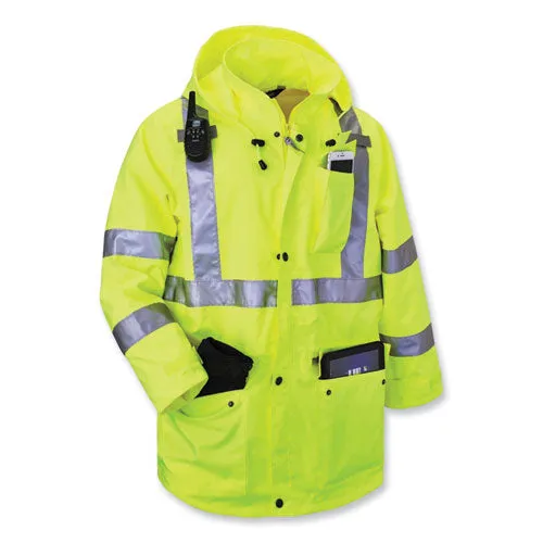 Glowear 8385 Class 3 Hi-vis 4-in-1 Jacket, Large, Lime, Ships In 1-3 Business Days