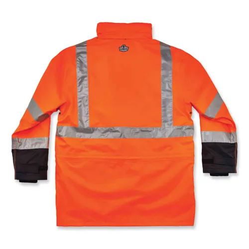 Glowear 8388 Class 3/2 Hi-vis Thermal Jacket Kit, 4x-large, Orange, Ships In 1-3 Business Days