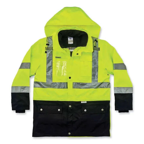 Glowear 8388 Class 3/2 Hi-vis Thermal Jacket Kit, Small, Lime, Ships In 1-3 Business Days