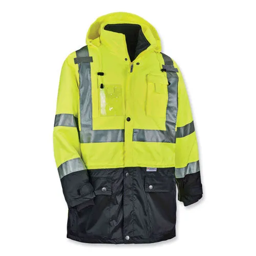 Glowear 8388 Class 3/2 Hi-vis Thermal Jacket Kit, Small, Lime, Ships In 1-3 Business Days