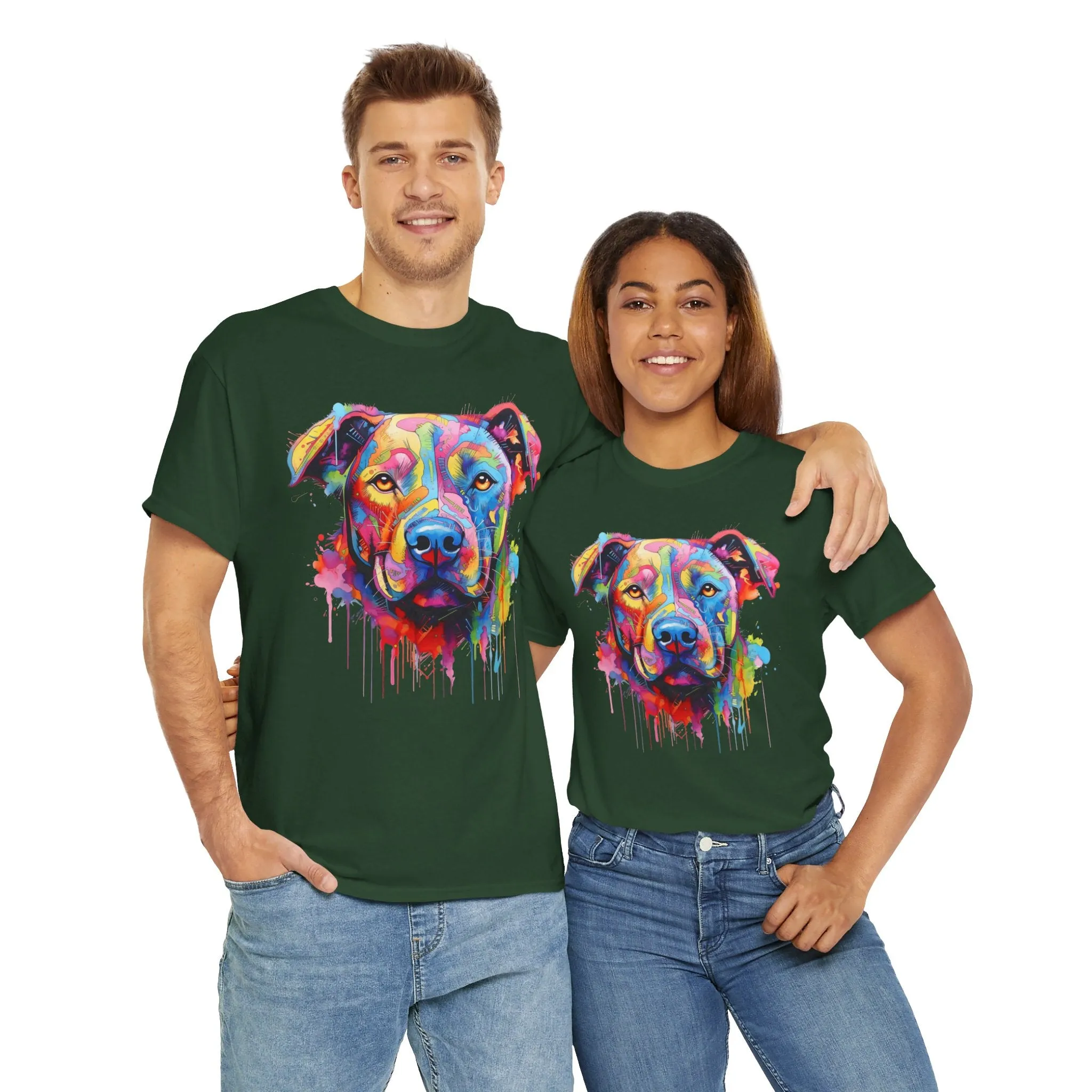 Graffiti Pitbull T-Shirt | T-Shirt für Street Art und Hunde Fans