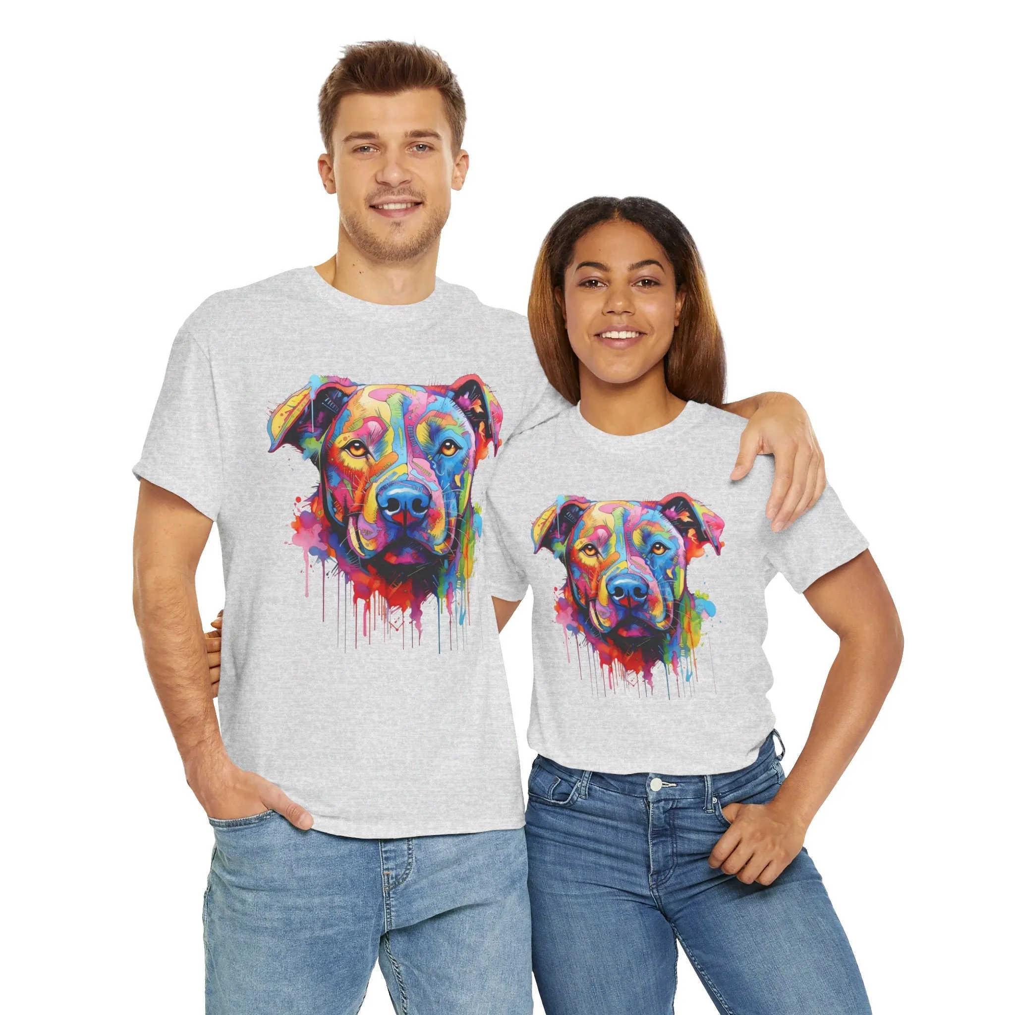 Graffiti Pitbull T-Shirt | T-Shirt für Street Art und Hunde Fans