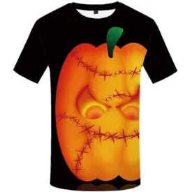 Halloween T-shirt Men Pumpkin T-shirts 3d Cosplay Tshirts Casual Gothic T shirts Funny Short Sleeve Hip hop Men women S-5XL Slim