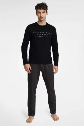 Henderson long sleeves and half-round neckline men's pajamas