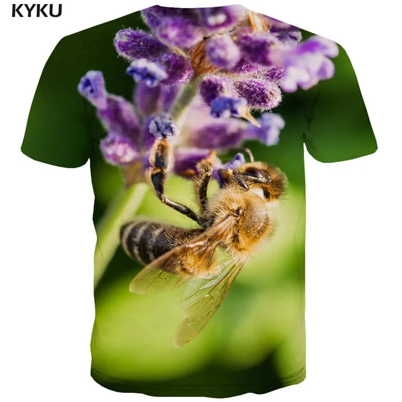 insect t shirt Novelty 3D shirt plant art costume beautiful Casual men