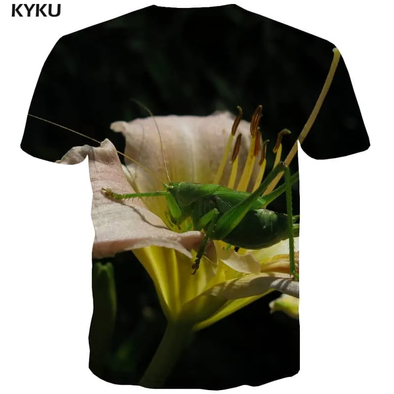 insect tshirt plant t shirt 3D man beautiful Cool art costume