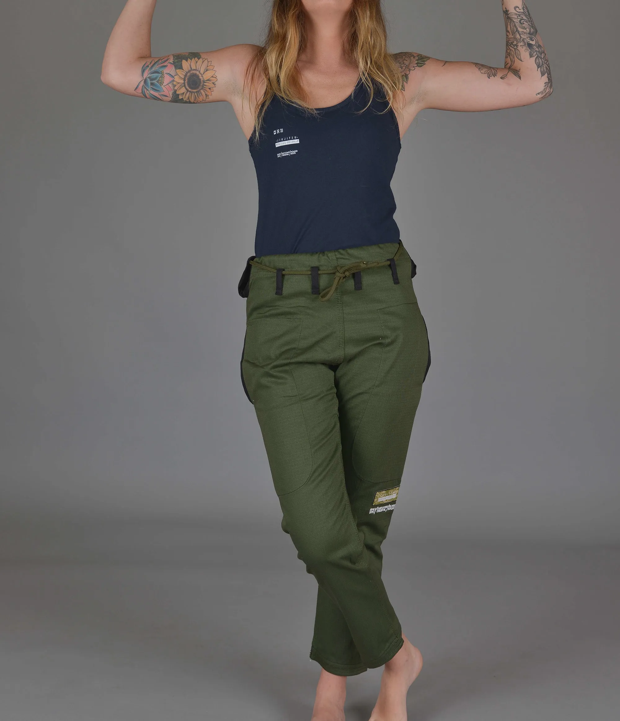 JIU JITSU ORIGINALS Men's   Women's Casual Gi Pants - Green