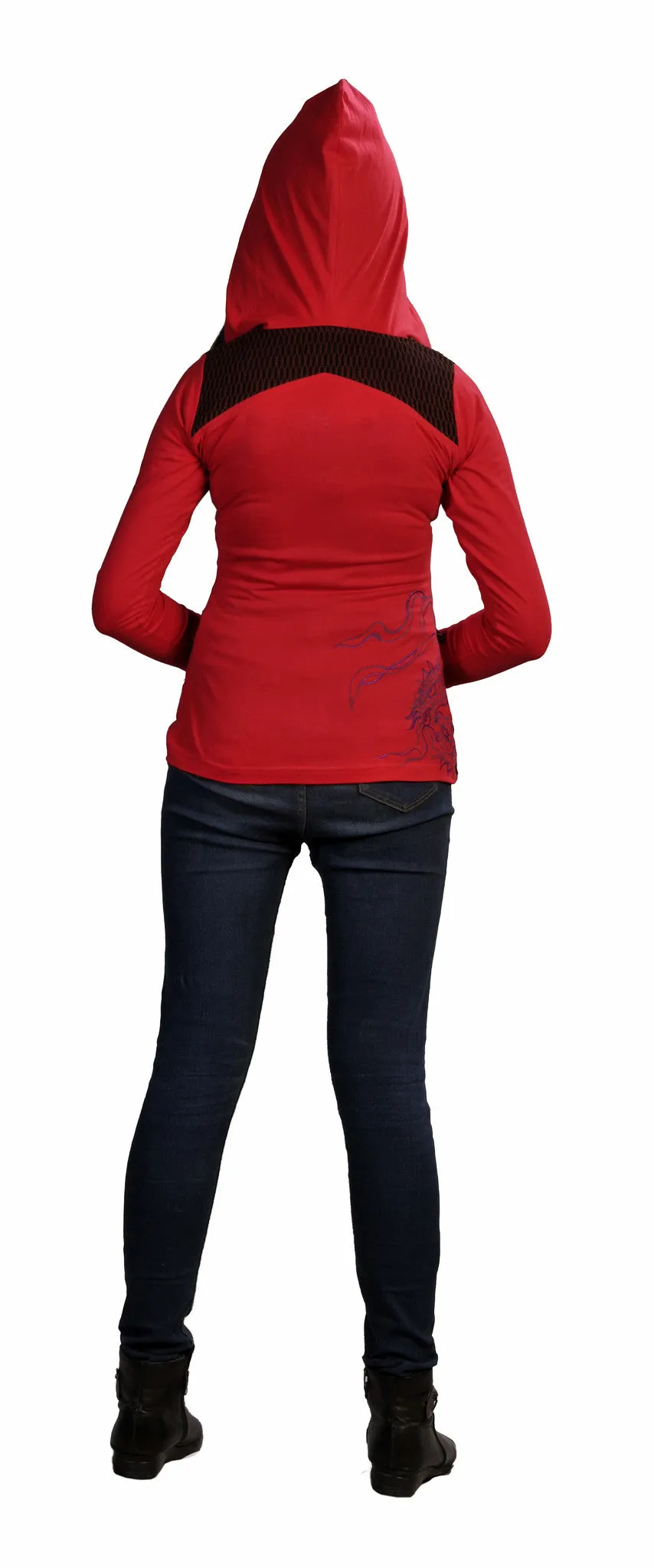 Ladies Slim Fit long Sleeve Jacket With Side Embroidery.