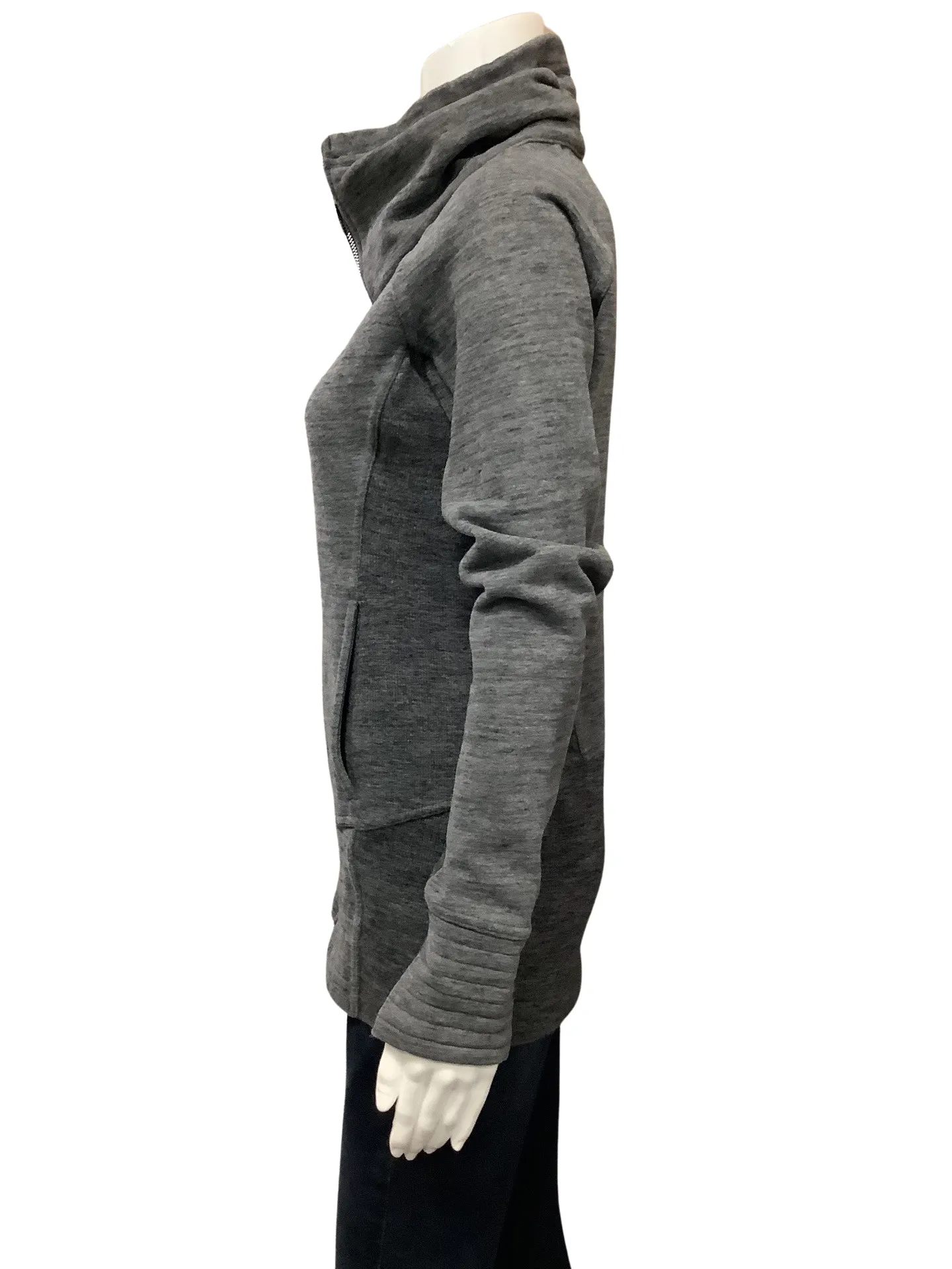 Lululemon Women's Sweatshirt Jacket Grey Size: 6