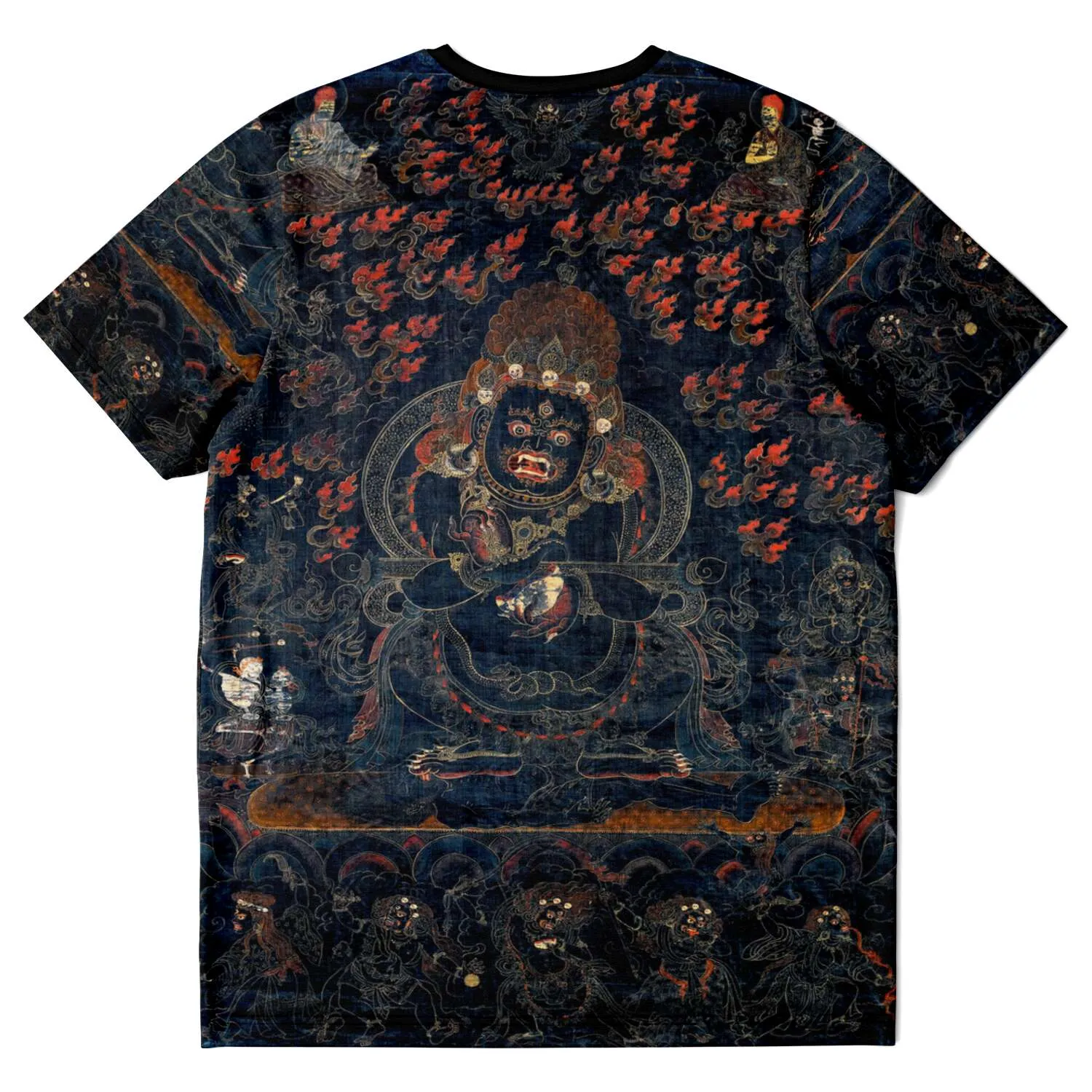 Mahakala as Panjarantha | Tibetan Tangka Vajrayana Vintage Trippy T-Shirt Graphic Tee