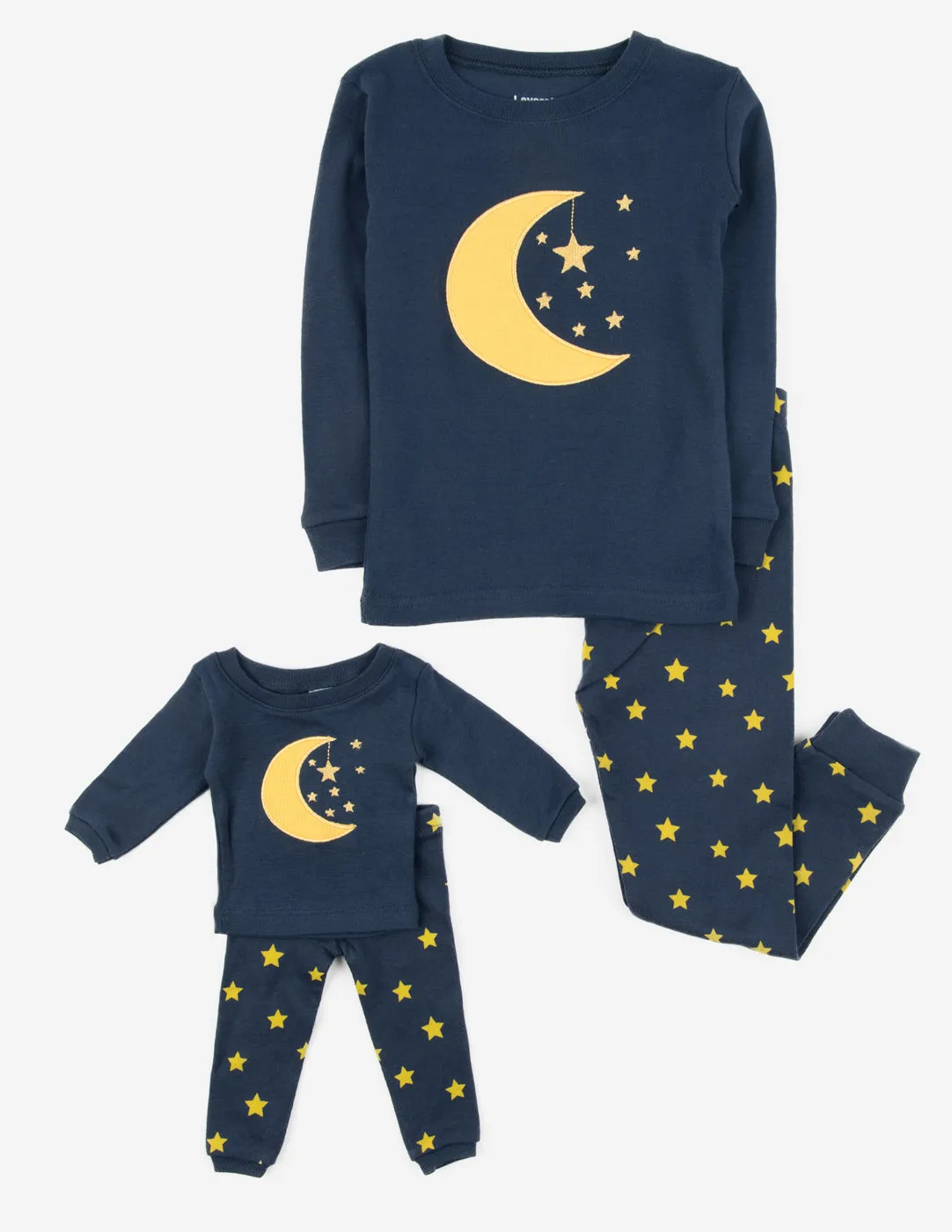 Matching Girl and Doll Moon & Stars Pajamas