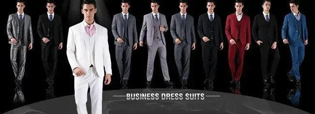 Men Jacquard Suit 2 Piece - Luxury Wedding Prom Blazer