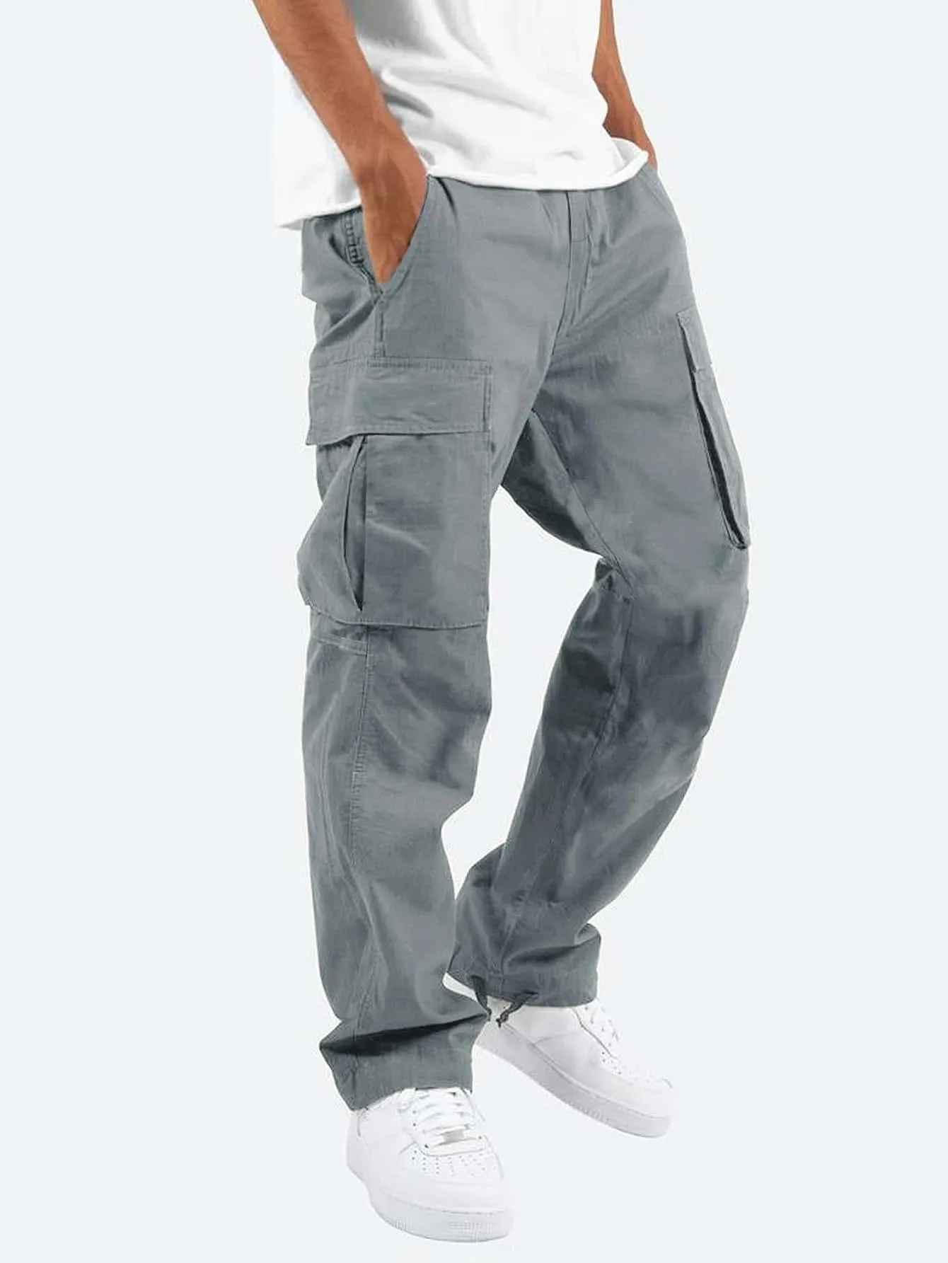 Men's Casual Loose Straight Cargo Pants | Ideal for Summer