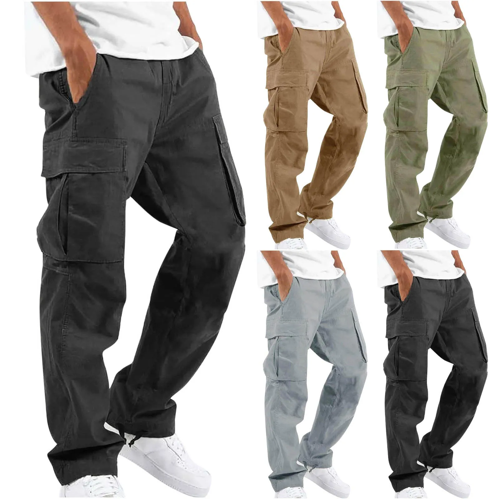 Men's Casual Loose Straight Cargo Pants | Ideal for Summer