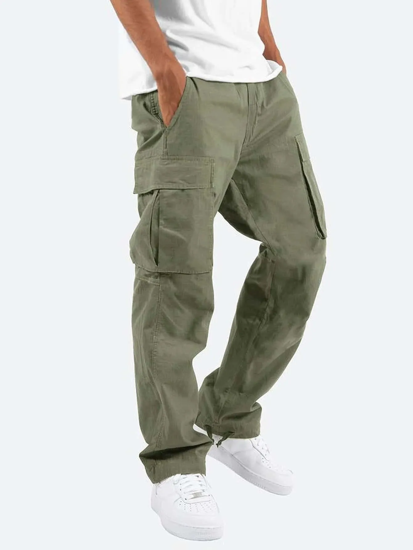 Men's Casual Loose Straight Cargo Pants | Ideal for Summer