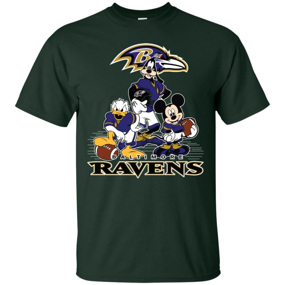 Mickey Mouse Baltimore Ravens American Football Nfl Sports Shirt