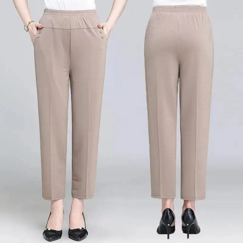 Middle Aged and Senior Flexible Casual Pants