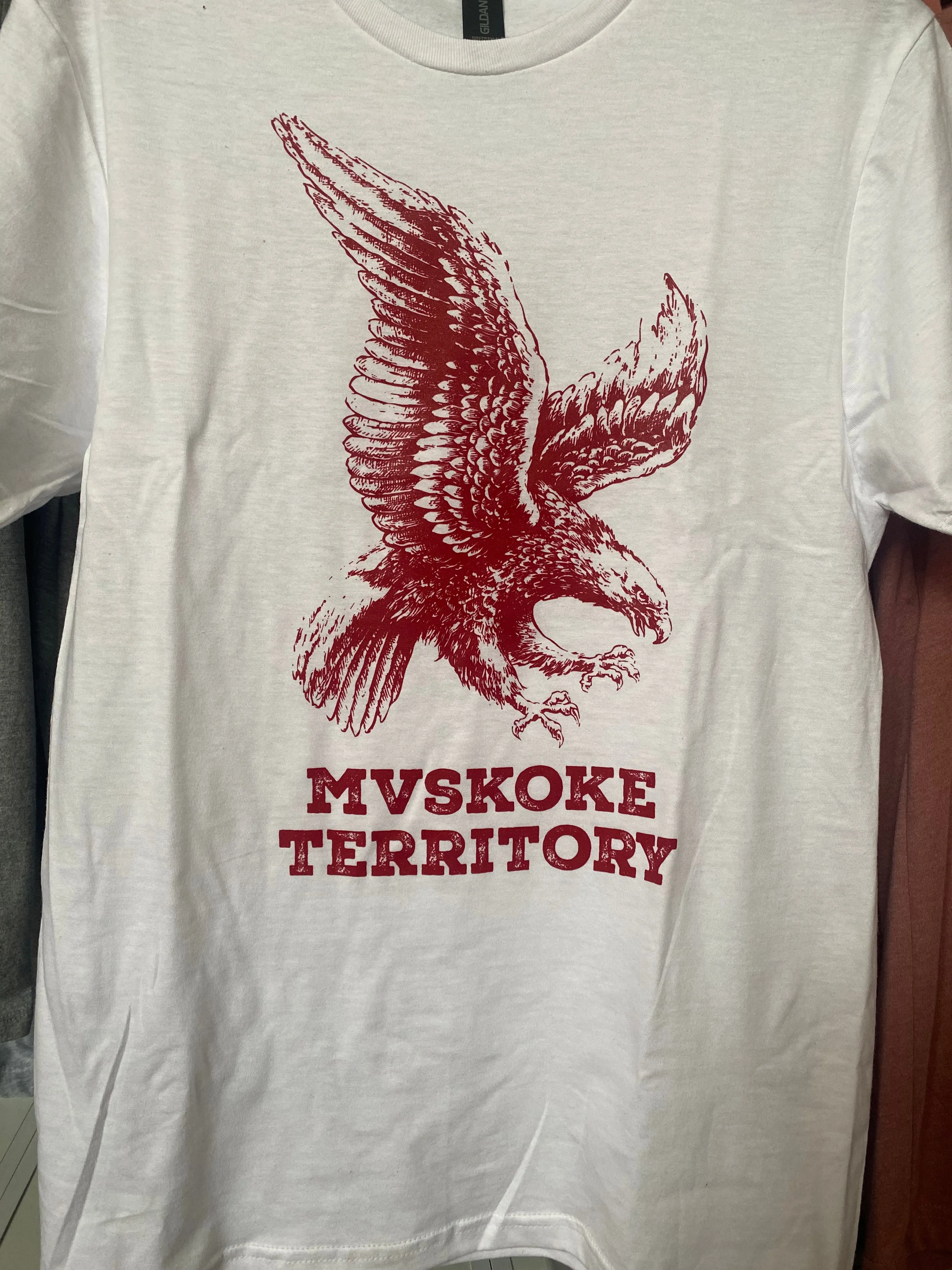 Mvskoke White Shirt Made By Terry bemo