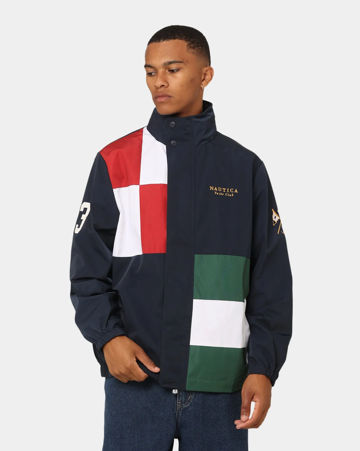 Nautica Crafted Full Zip Jacket 429 Navy