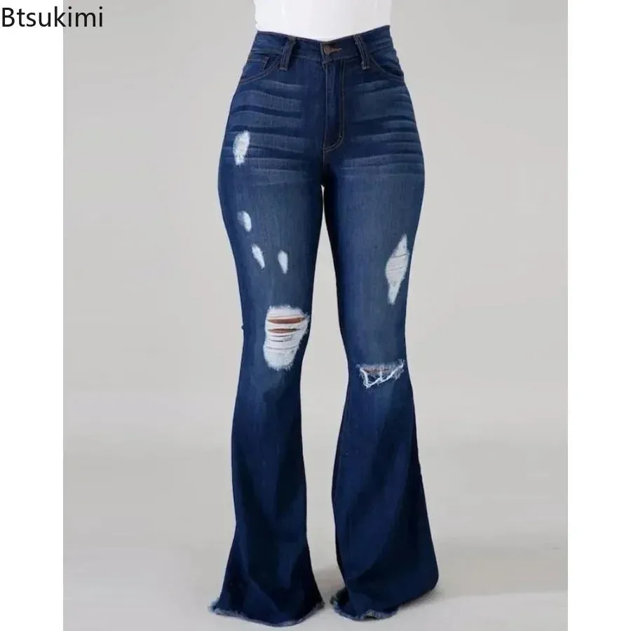 New 2024 LuxeLift High-Waist Flare Jeans – Perfectly Fitted for Every Season