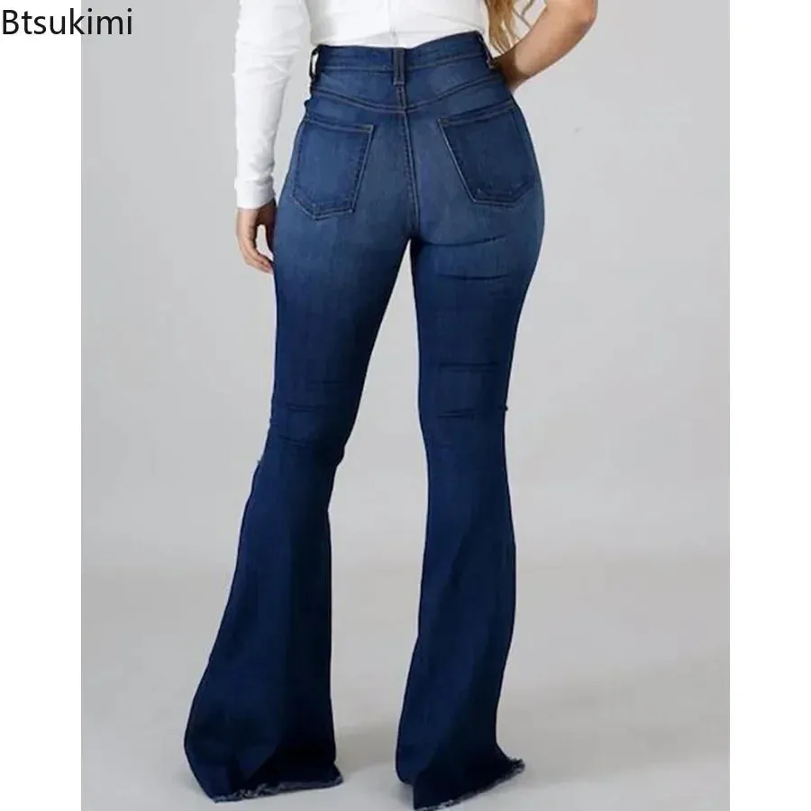 New 2024 LuxeLift High-Waist Flare Jeans – Perfectly Fitted for Every Season