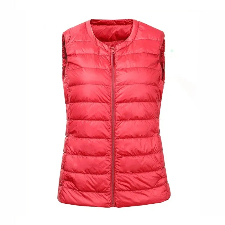 NewBang Brand 7XL 8XL Large Size Waistcoat Women's Warm Vest Ultra Light Down Vest Women Portable Sleeveless Winter Warm Liner