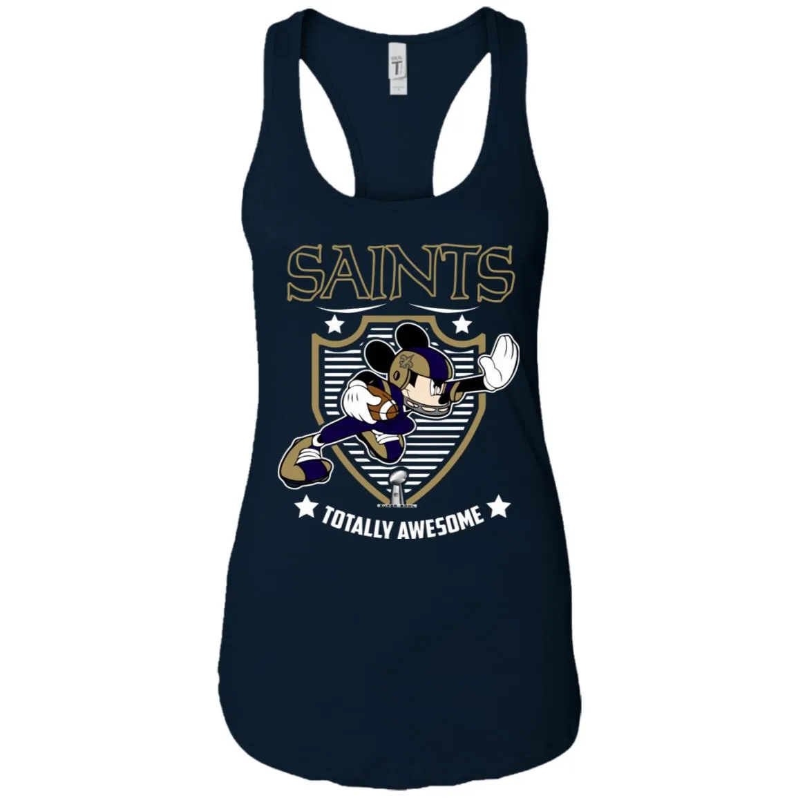 Nfl – New Orleans Saints Totally Awesome Mickey Mouse Super Bowl 2019 Football Women Tank Top