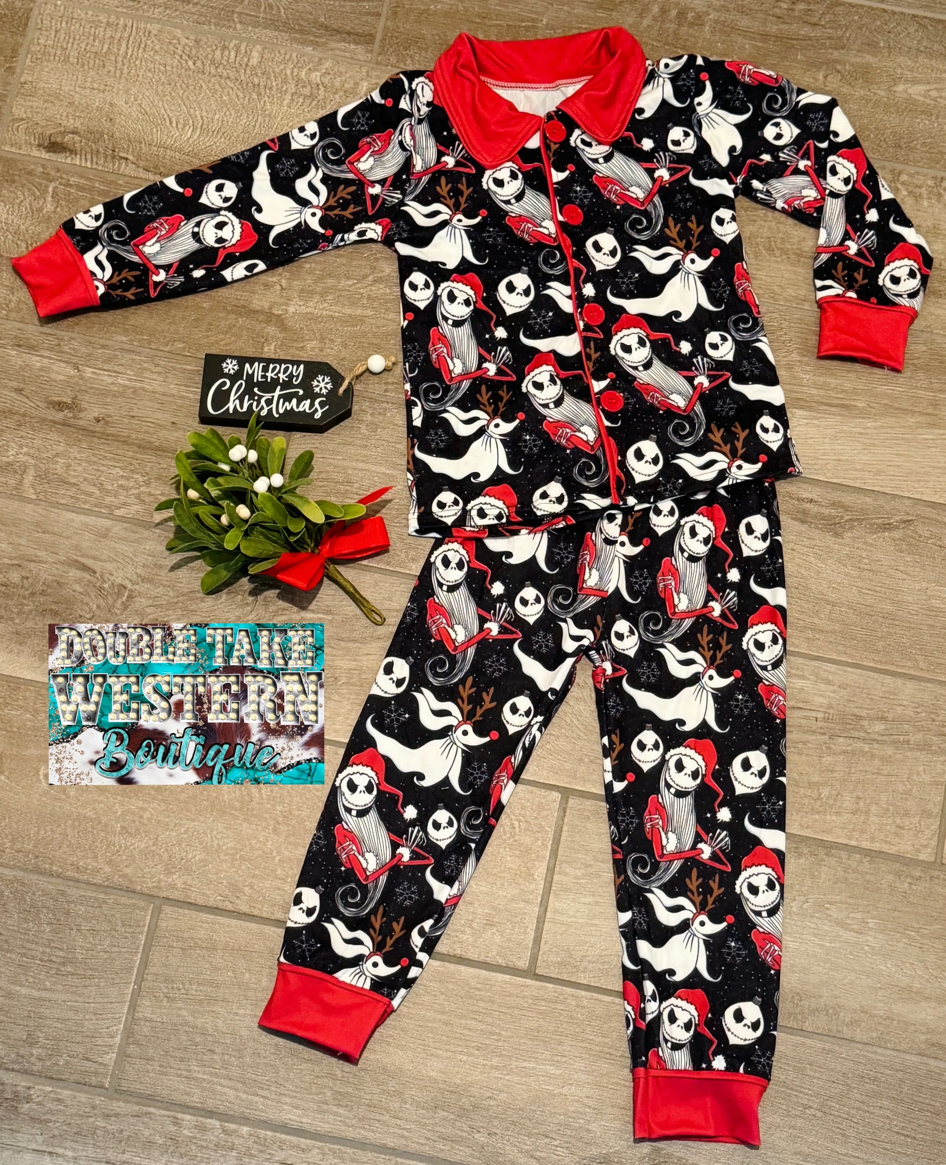 Nightmare Before Christmas Jack Santa Pajama Set