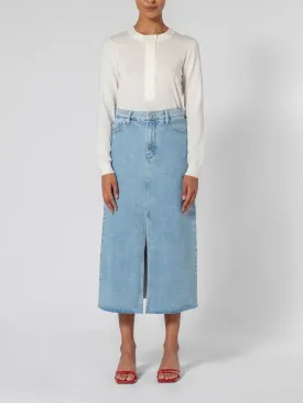 Nobody Denim Mallory Skirt in Indigo Dreams Wash