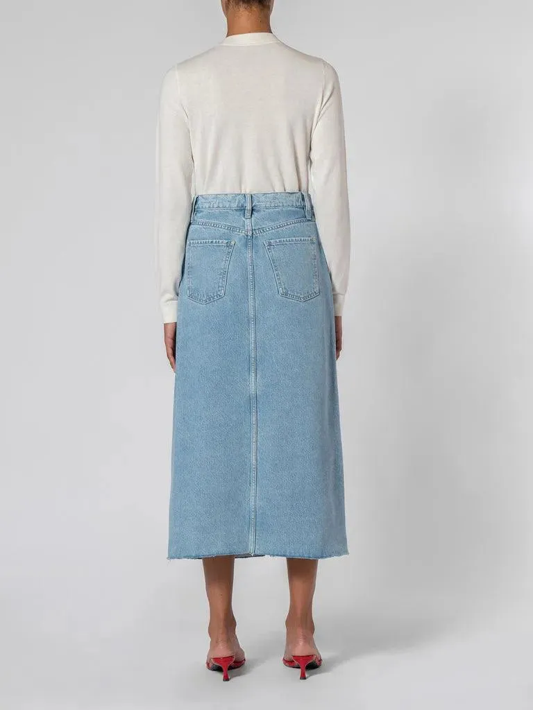 Nobody Denim Mallory Skirt in Indigo Dreams Wash