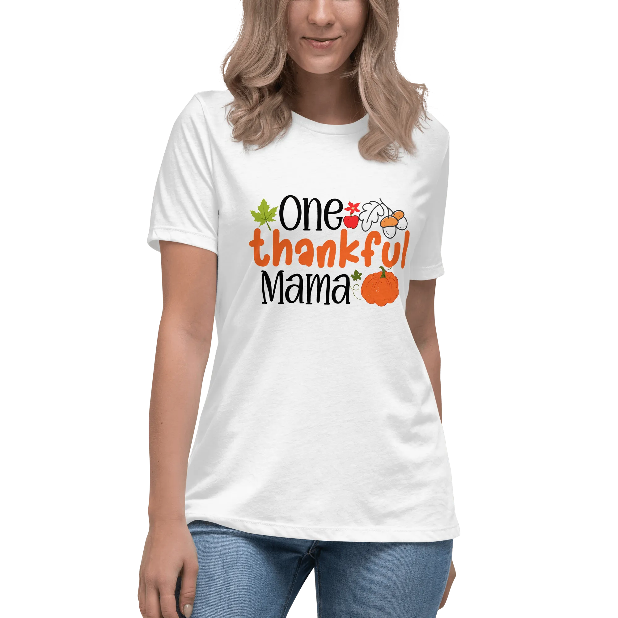 One Thankful Mama Relaxed T-Shirt