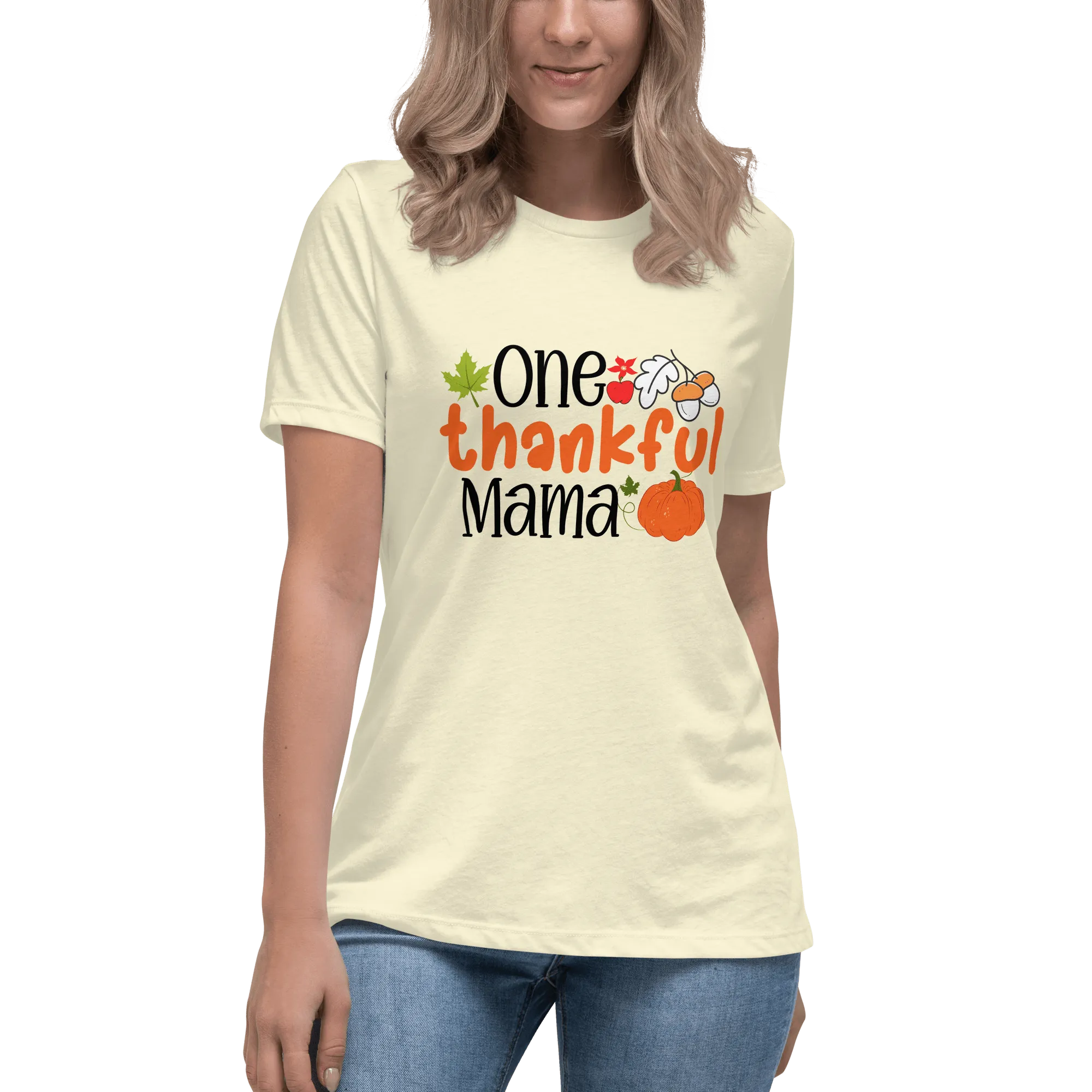 One Thankful Mama Relaxed T-Shirt