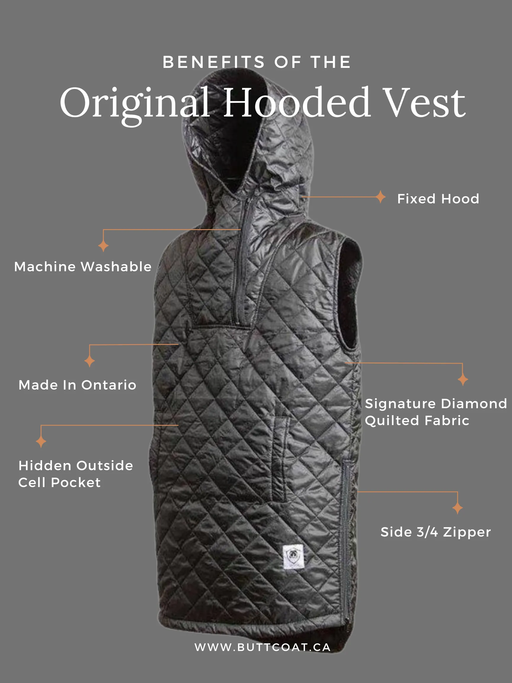 Original Hooded Vest Sale