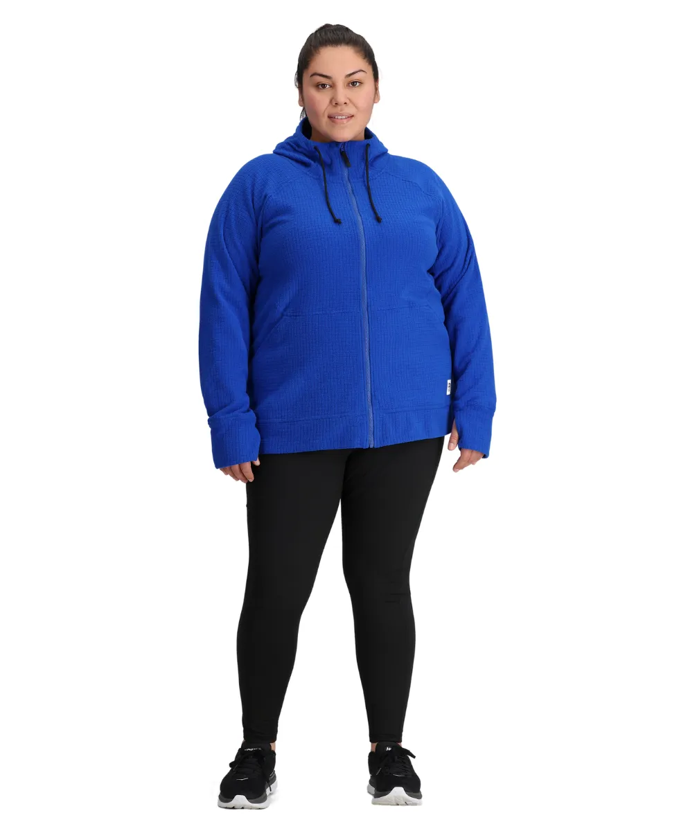 Outdoor Research Mega Trail Mix Womens Plus Size Full Zip Fleece Topaz USA 1X-2X