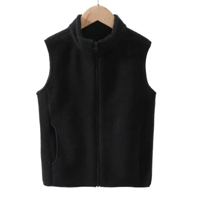 Outerwear Vest Fall Winter Thermal Boys Girls Sleeveless Polar Fleece Warm Thick Vest L B-1015210