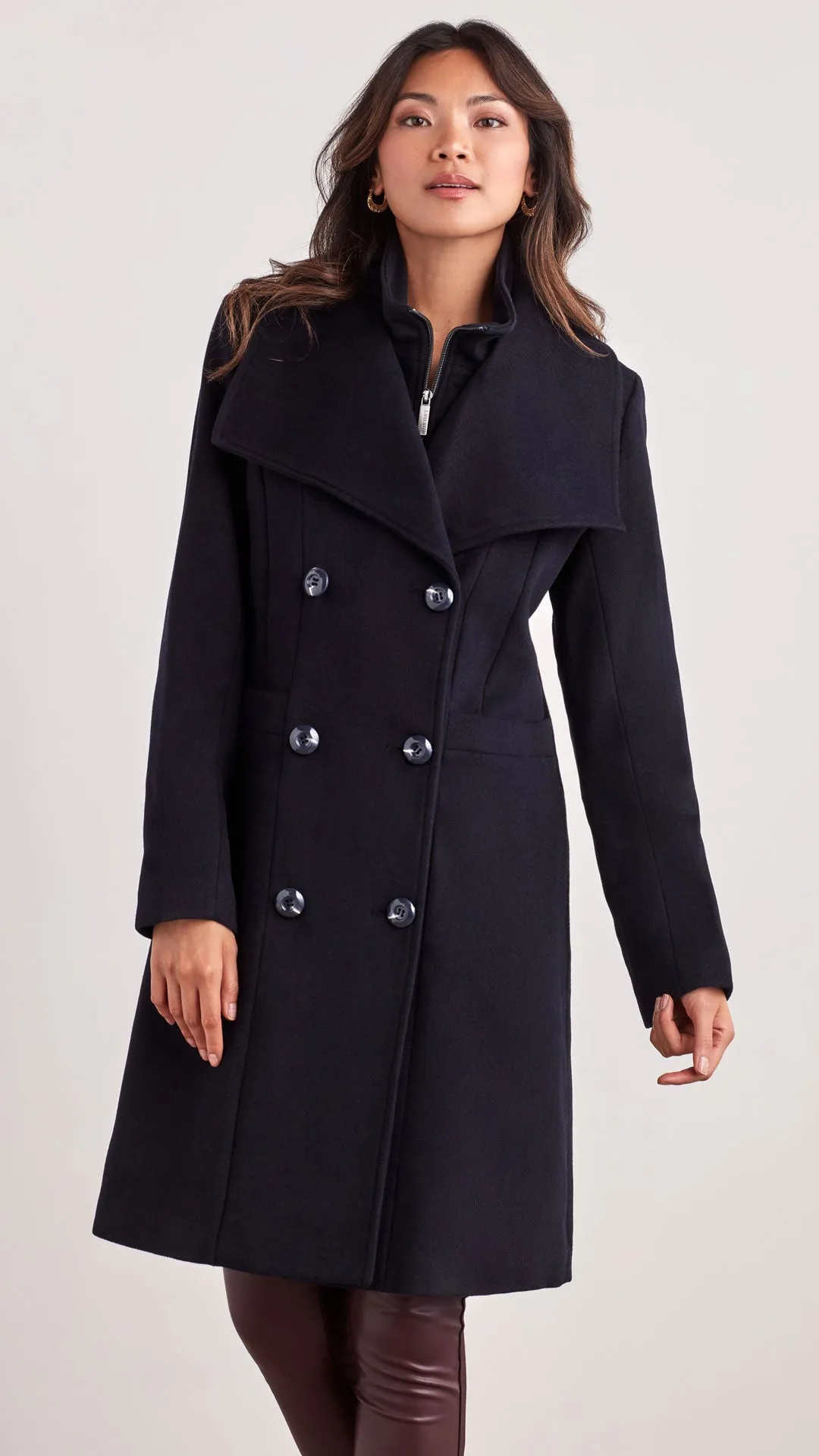 OVERSIZED COLLAR PEA COAT