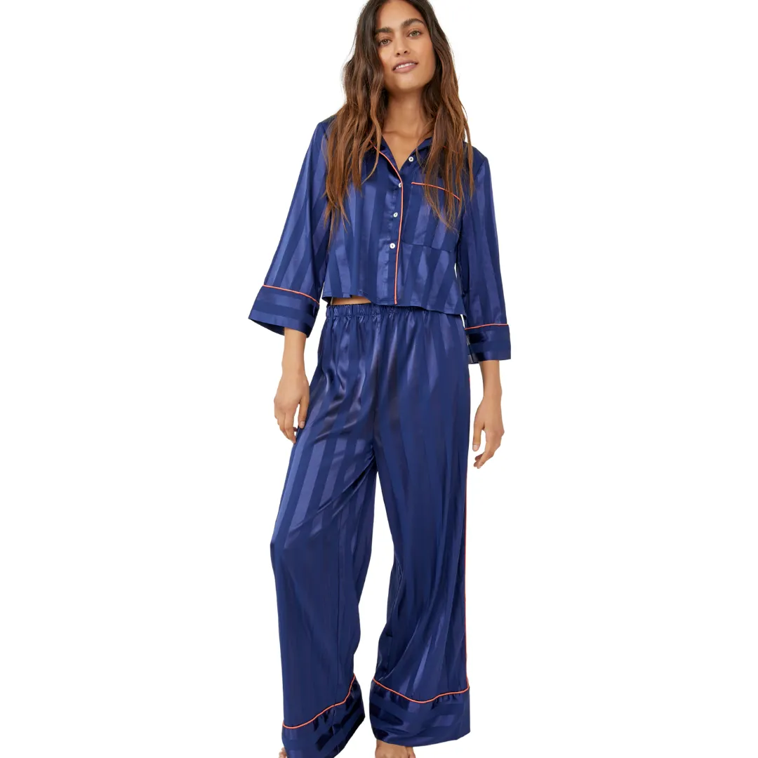 Pajama Party Sleep Set - Navy Peony