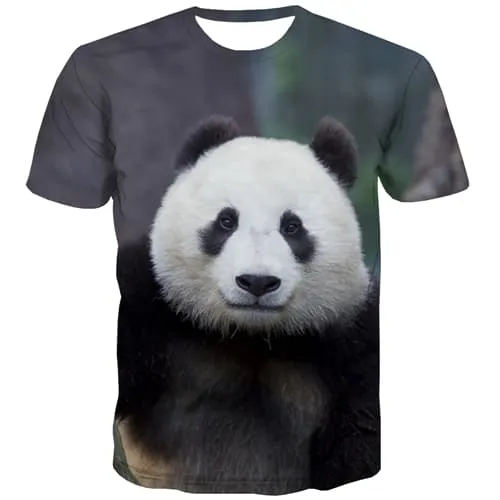 Panda T shirts Men Animal Tshirts Cool Lovely T-shirts Graphic Harajuku T-shirts 3d Funny Tshirts Casual Short Sleeve summer