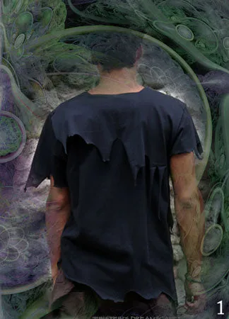 Pirate Tee ~  dystopian distressed