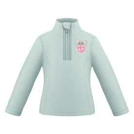 Poivre Blanc Girls Micro Fleece Jacket -Aloe Blue