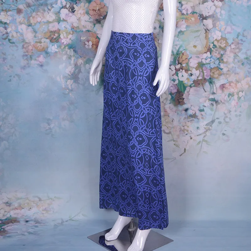 Printed Rayon Long Beach Skirt Casual Maxi Straight Pencil Skirt