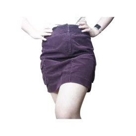 purple corduroy skirt size 10