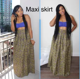 Purple Nigerian maxi