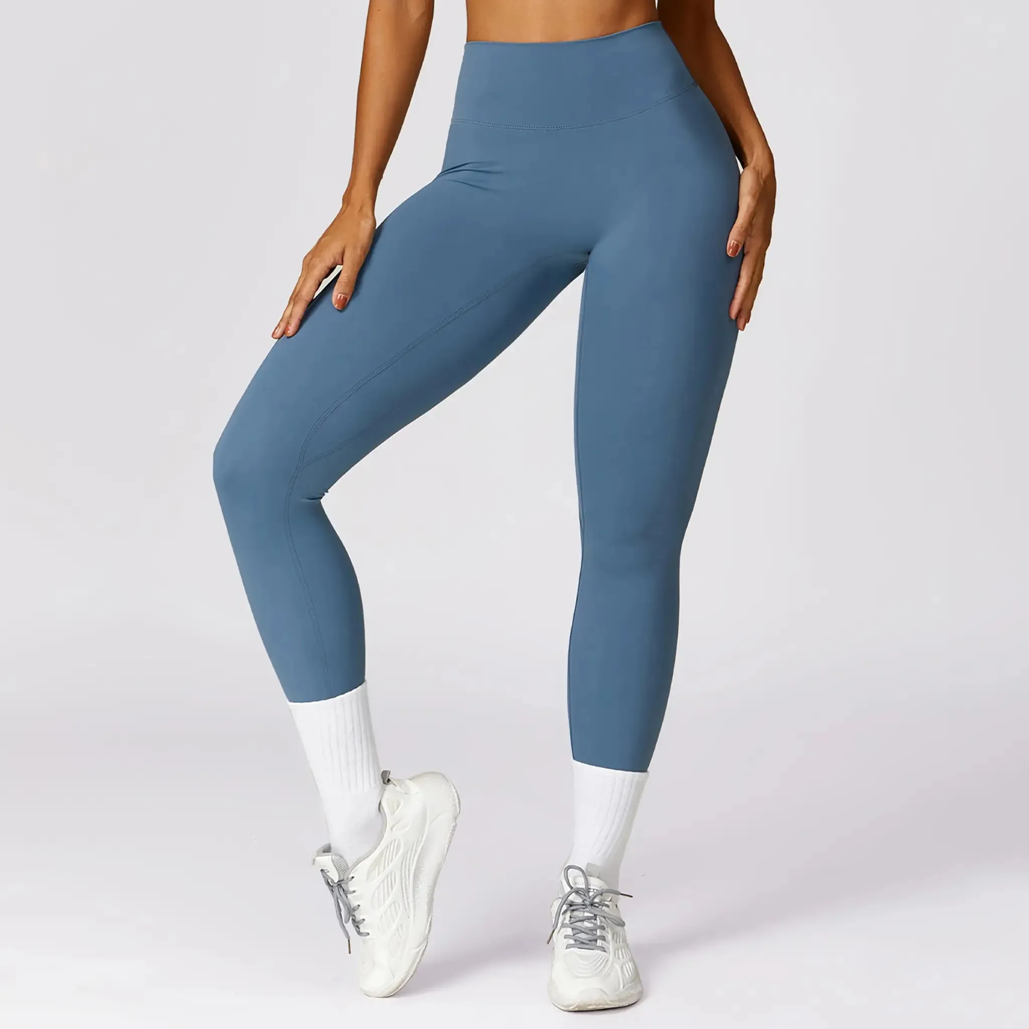 Quick-drying Skinny Yoga Pants Brushed Belly Contracting