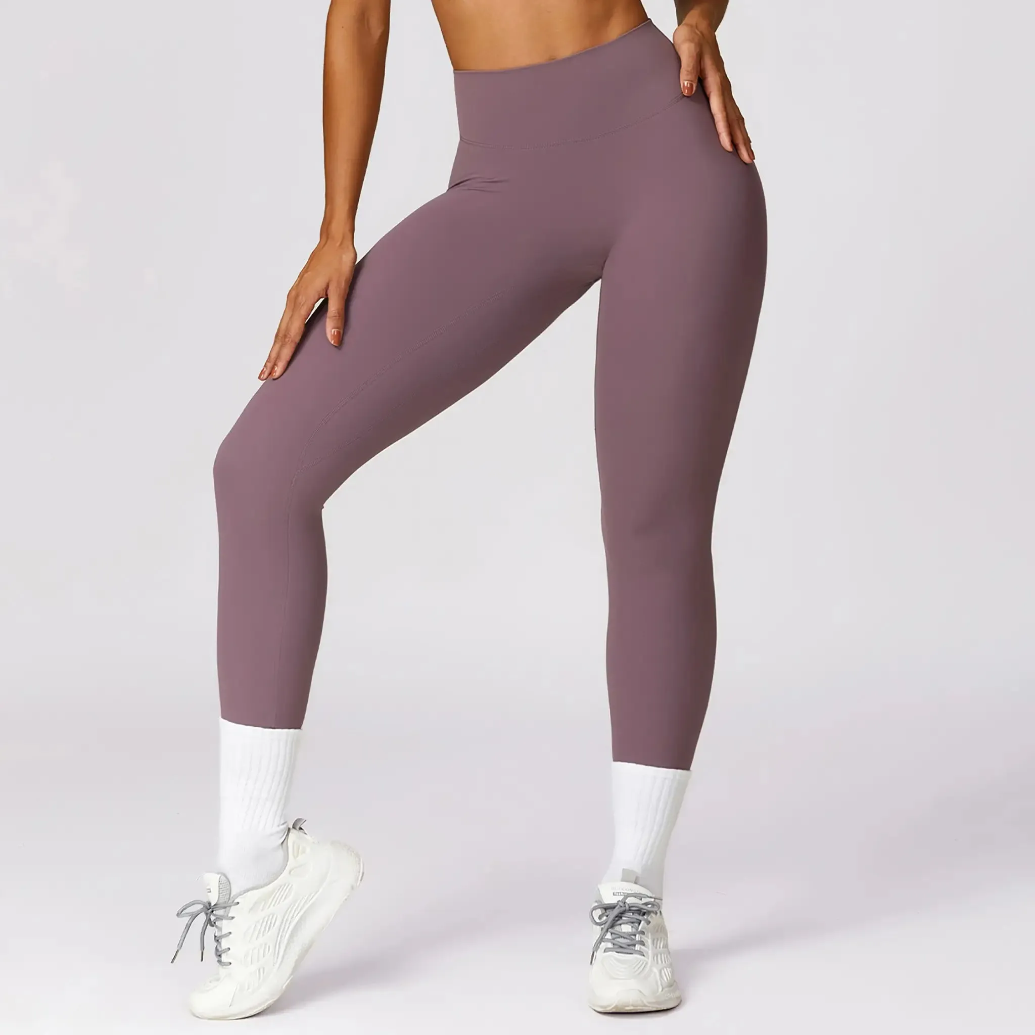 Quick-drying Skinny Yoga Pants Brushed Belly Contracting