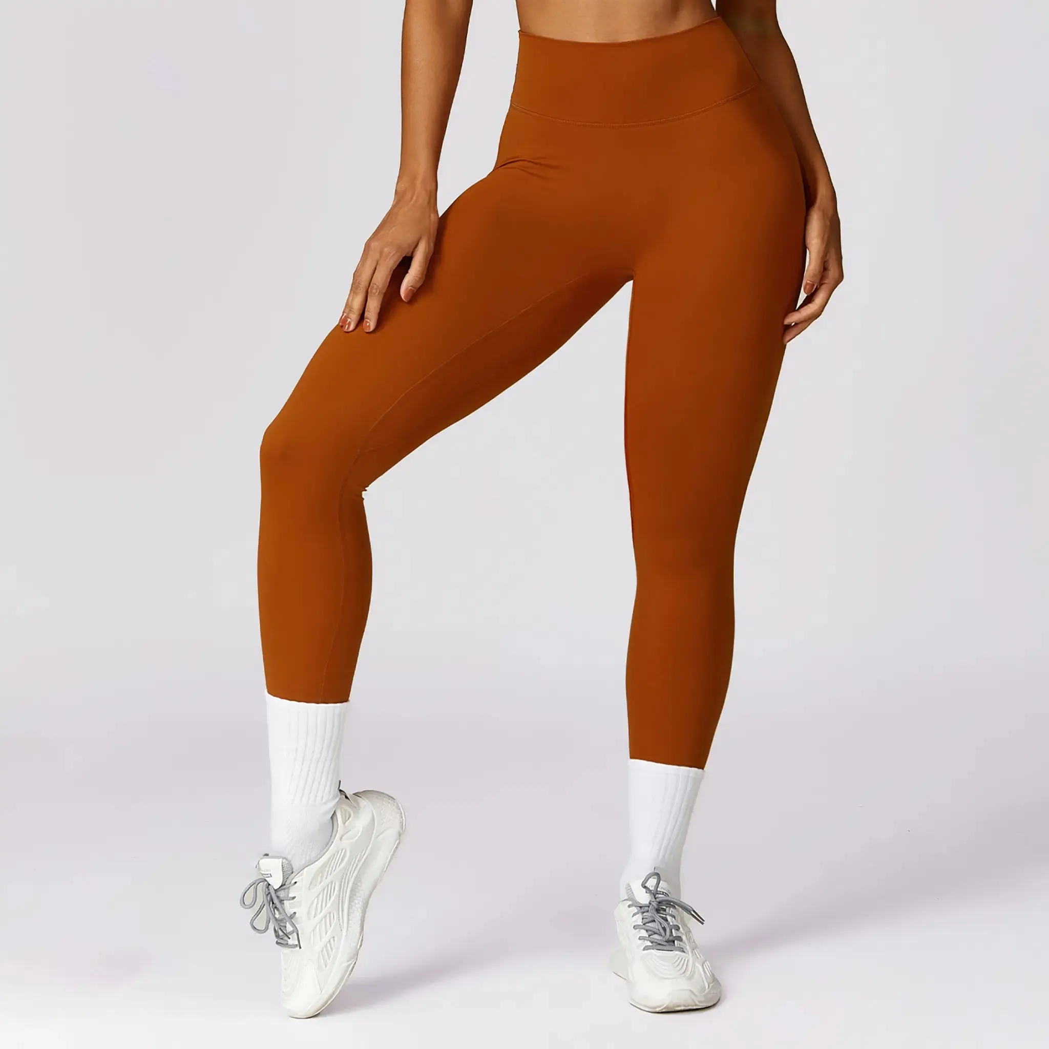 Quick-drying Skinny Yoga Pants Brushed Belly Contracting