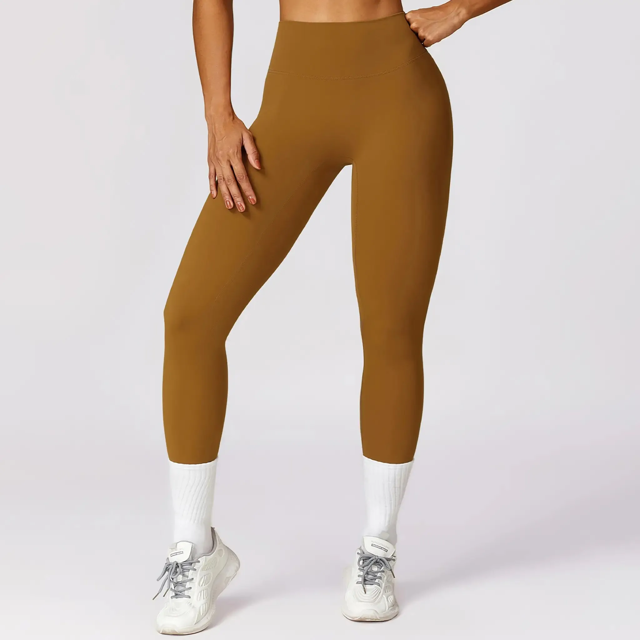 Quick-drying Skinny Yoga Pants Brushed Belly Contracting