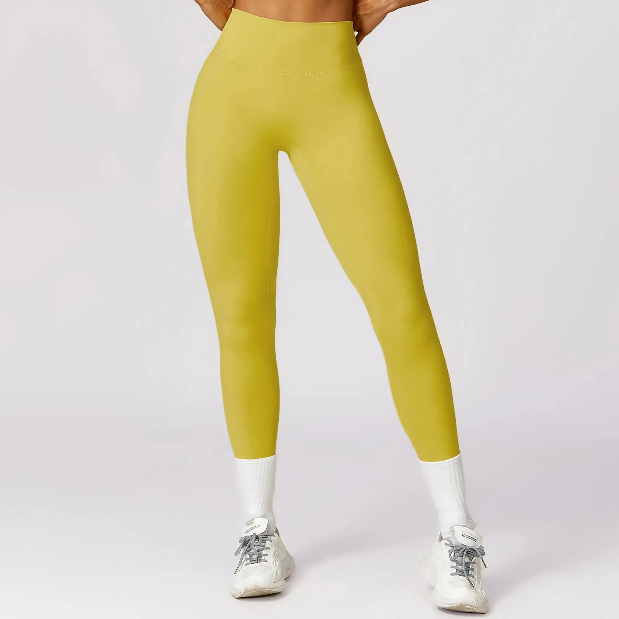 Quick-drying Skinny Yoga Pants Brushed Belly Contracting